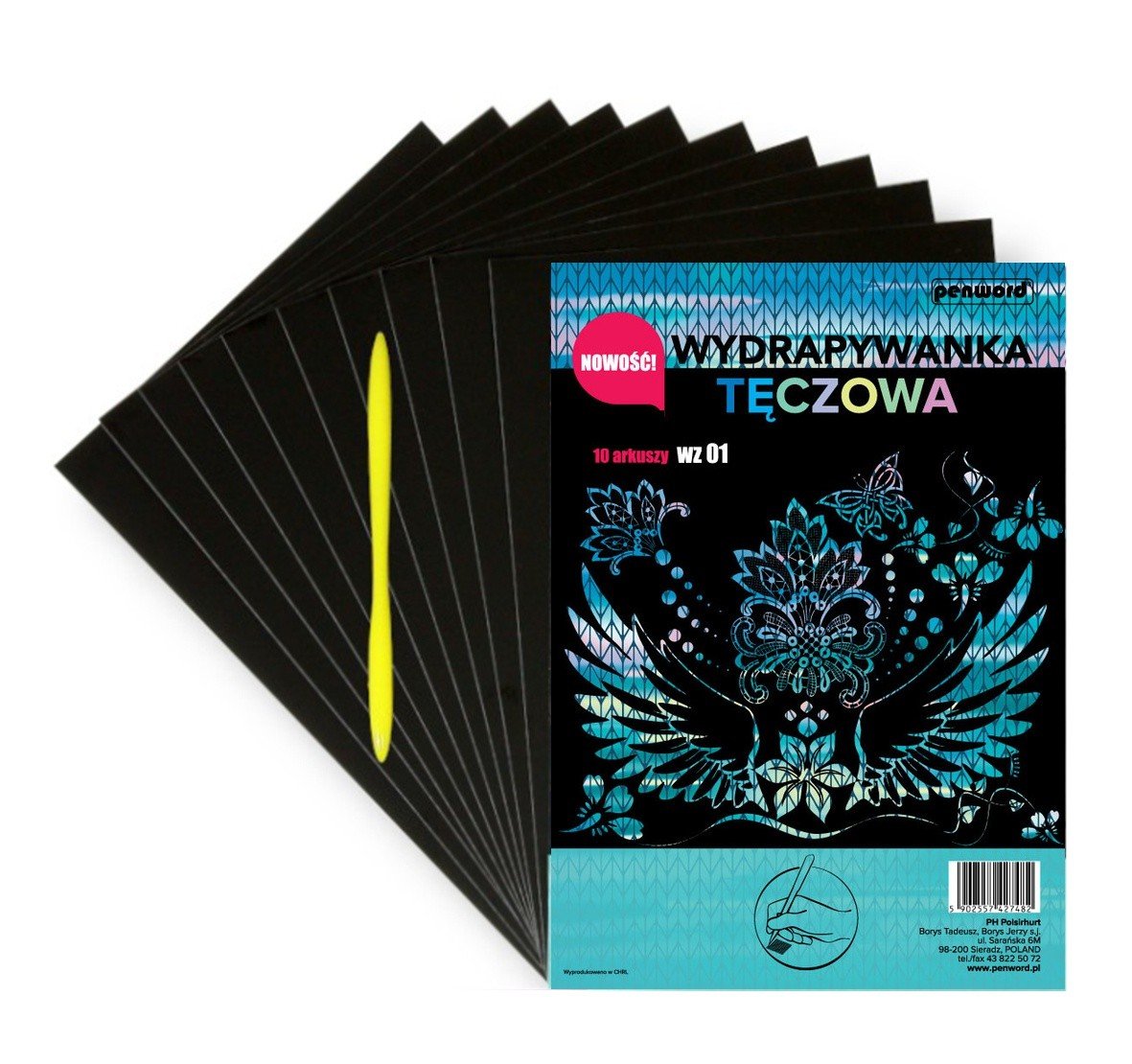 Penword Wydrapywanka A4 Tęcza 427482