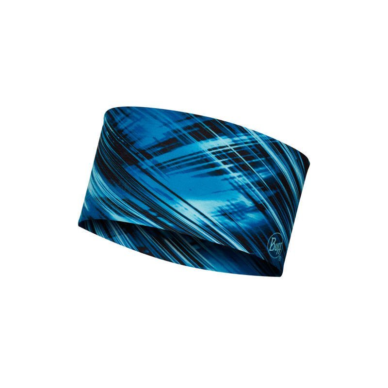 Buff Opaska do biegania BUFF COOLNET UV WIDE HEADBAND  EDUR BLUE 128748.707.10.00