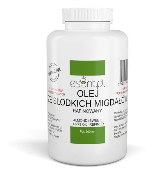 Olej Ze Słodkich Migdałów jakość kosmetyczna 500ml