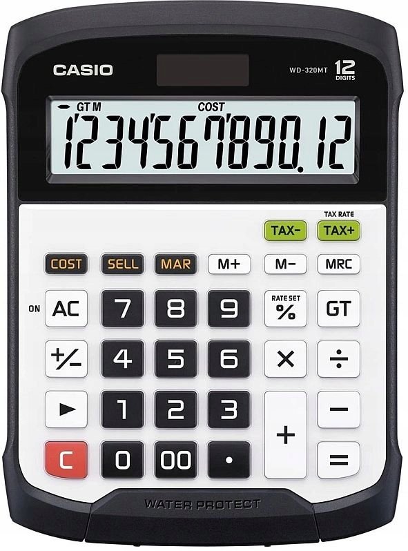 Casio kalkulatory Kalkulator WD-320MT wodoszczelny IP54 WD-320MT