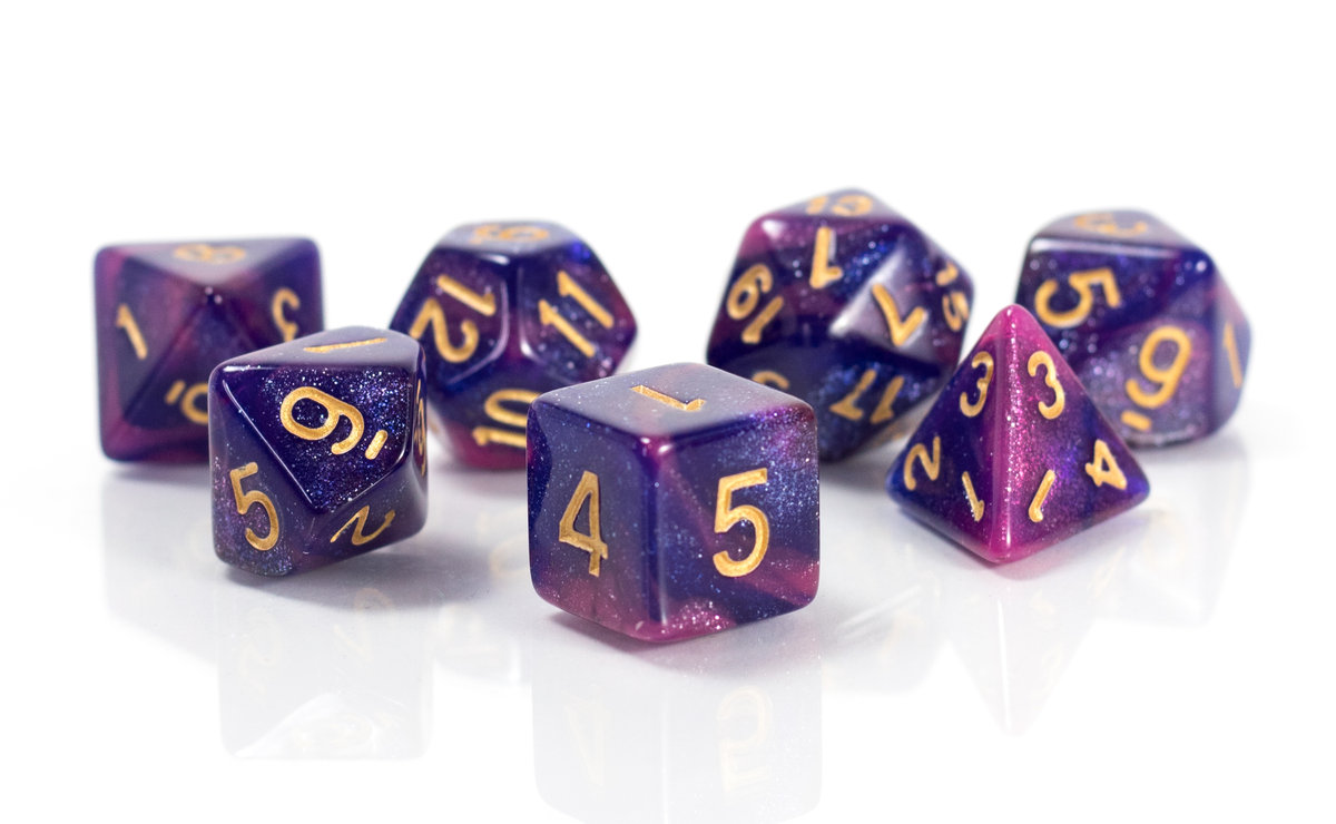Kostki RPG Niebo Sovngardu Zestaw 7 Kości Kostek