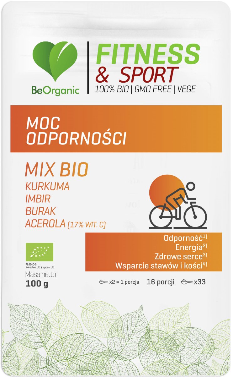 Bio Tech BE ORGANIC (suplementy diety) MIESZANKA MOC ODPORNOŚCI W PROSZKU 100 g - BE ORGANIC (FITNESS & SPORT)