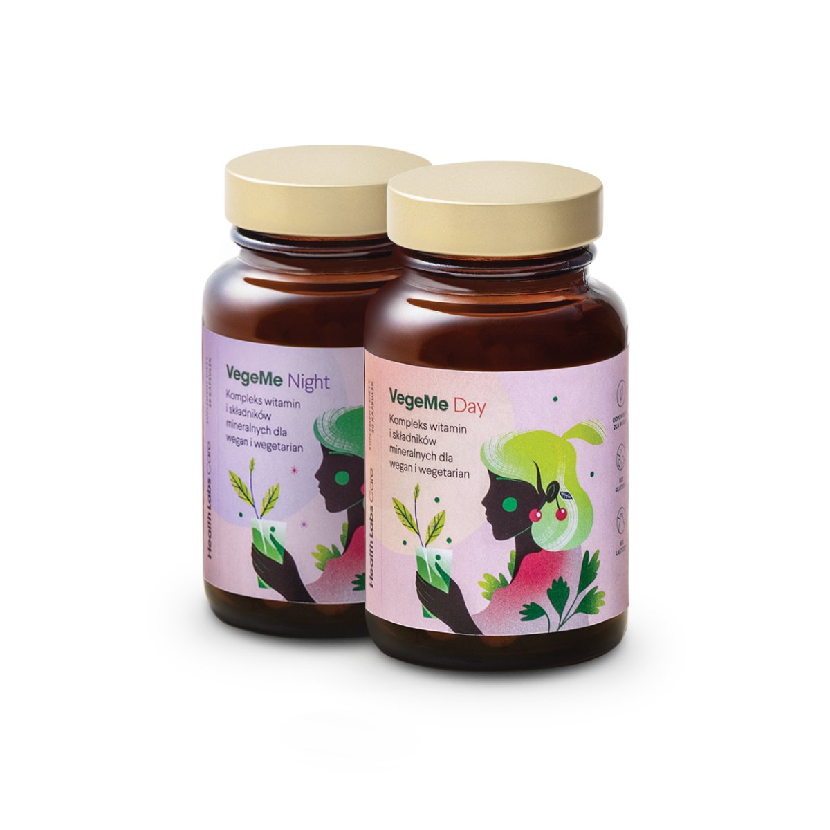 HealthLabs HealthLabs VegeMe Day And Night Suplement diety 2x 30 kaps.