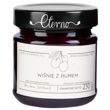 Eterno Konfitura wiśnie z rumem Eterno 230g 694B-94374