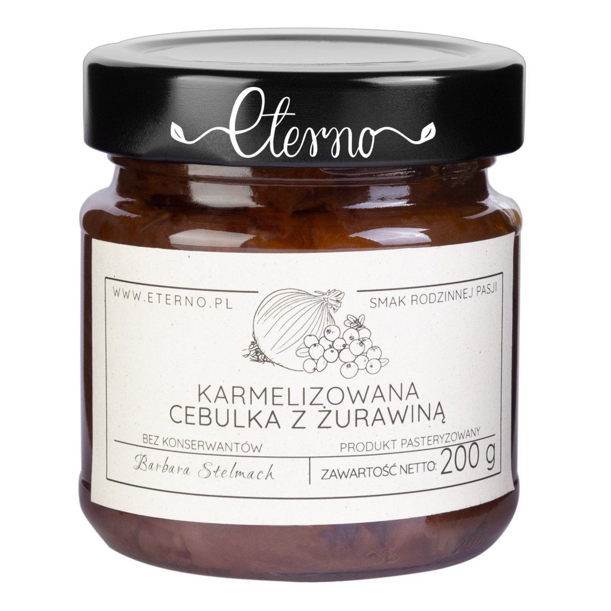 Karmelizowana cebulka z żurawiną