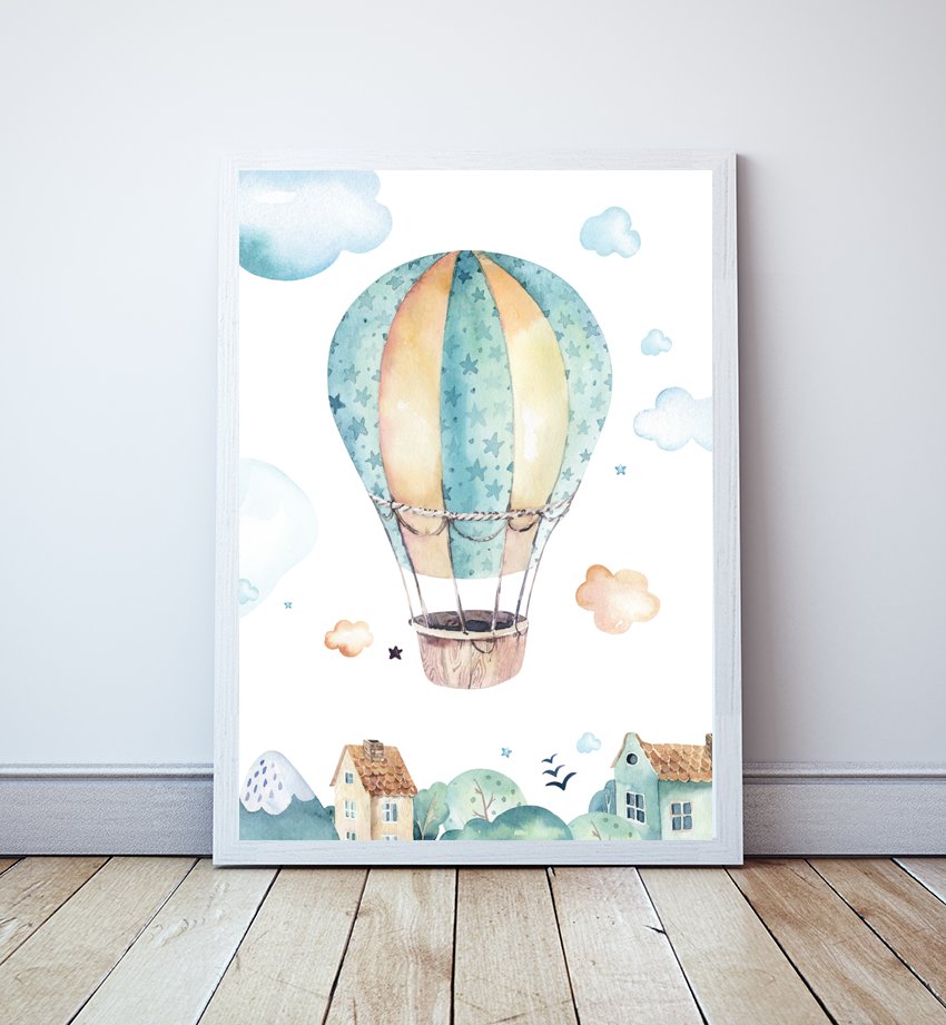 Plakat Blue Sky, BALON format A4