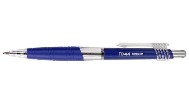 TOMA Długopis Medium aut. 1,0mm nieb. (24szt)