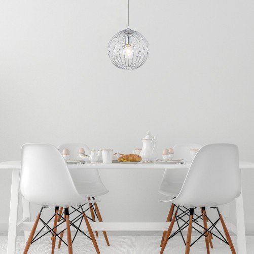 Globo Lighting Druciana lampa wisząca HANAKO 16028H do salonu chrom 16028H