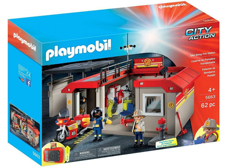 Playmobil CITY ACTION PRZENOŚNA REMIZA STRAŻACKA 5663