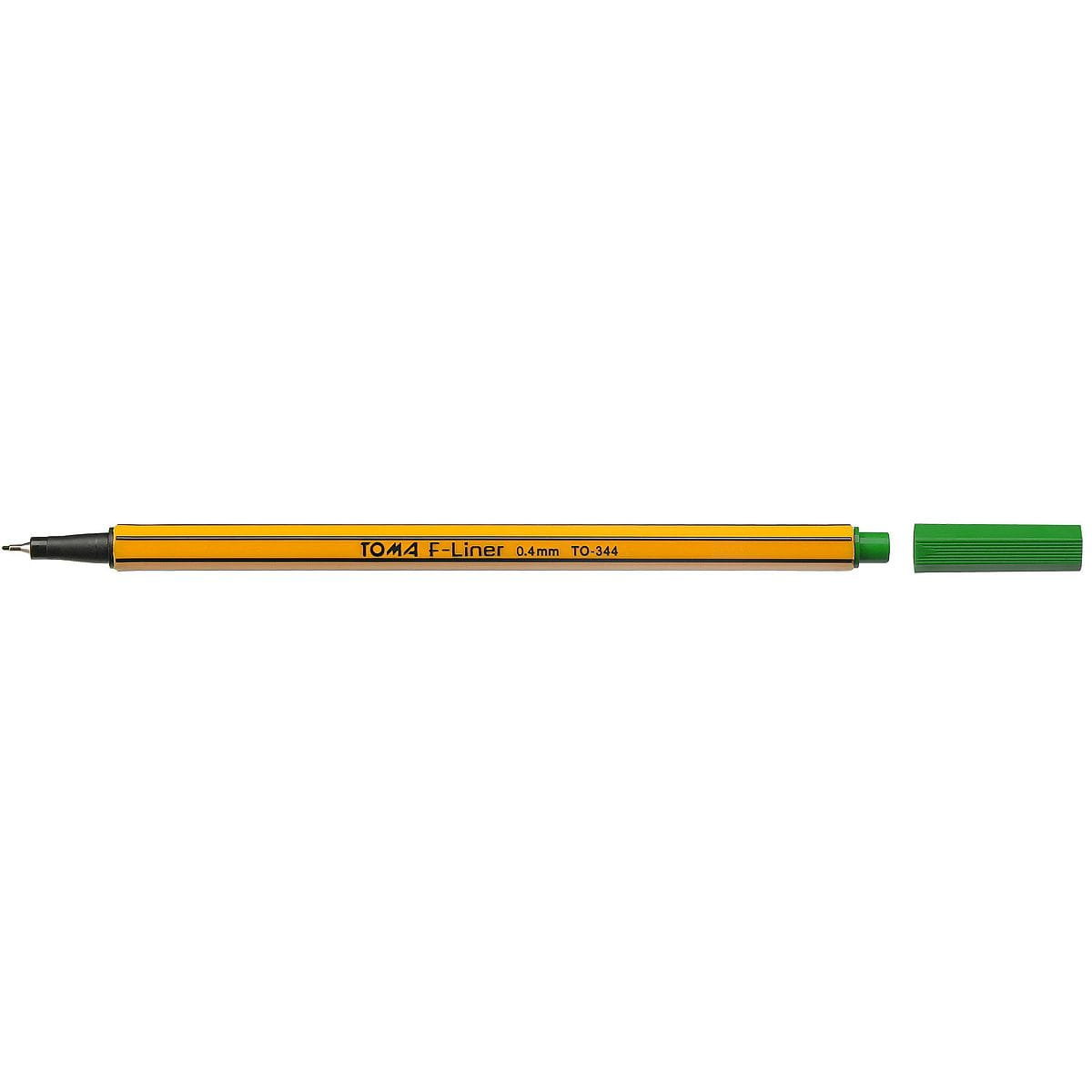 [BS] CIENKOPIS TOMA 0,4MM ZIELONY F-LINER TO-344