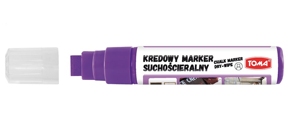 [Bs] Marker Kredowy Suchościeralny 8X15Mm Fioletowy To-294 Toma