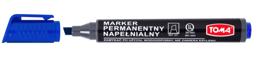 Artline Marker permanentny 1-5mm niebieski ścięty Toma TO221