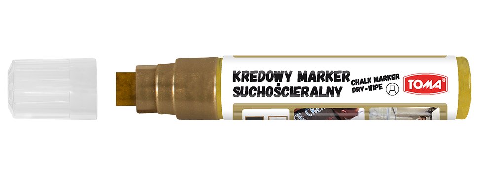 [Bs] Marker Kredowy Suchościeralny 8X15Mm Złoty To-294 Toma