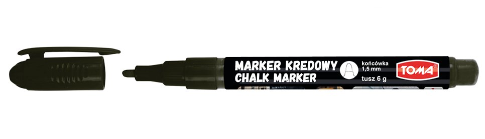 Toma Marker kredowy 1.5mm czarny Fine TO-293