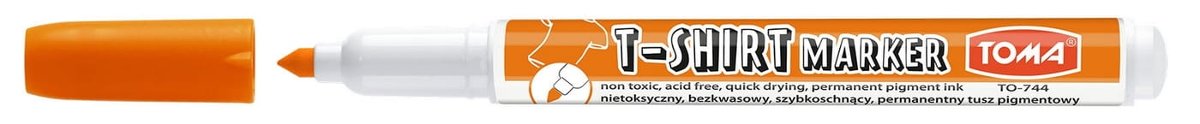 [BS] MARKER DO TKANIN T-SHIRT POMARAŃCZOWY TO-744 TOMA