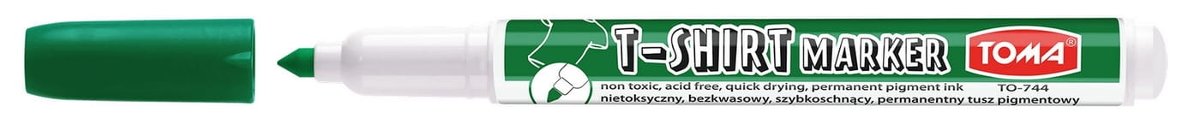 [BS] MARKER DO TKANIN T-SHIRT ZIELONY TO-744 TOMA