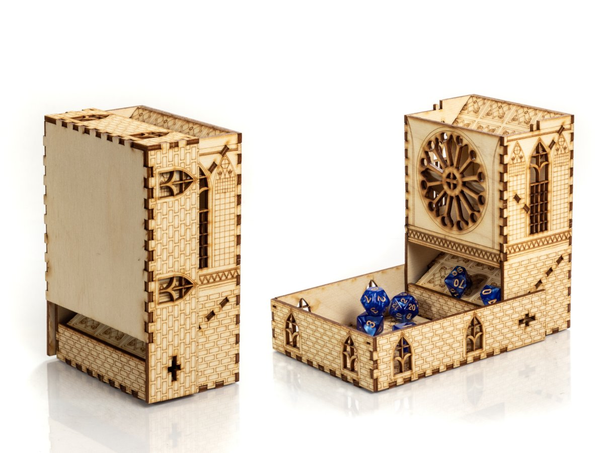 Dice Tower Dracula Wieża Do Kości Drewniana 15 cm