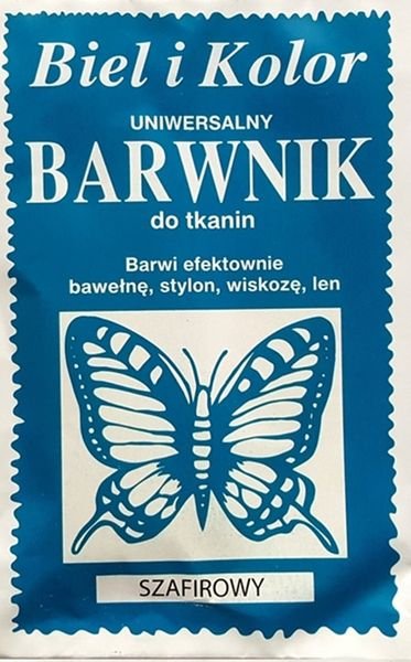 BioLife Barwnik Do Tkanin Biel I Kolor Kol Szafirowy