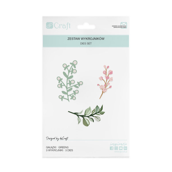 Zestaw wykrojników - Gałązka Gałązki - 3 szt.