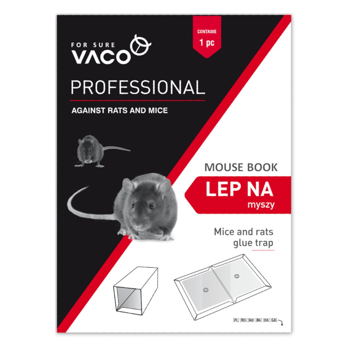 Vaco Professional MauseBook Lep na myszy i szczury 1 szt