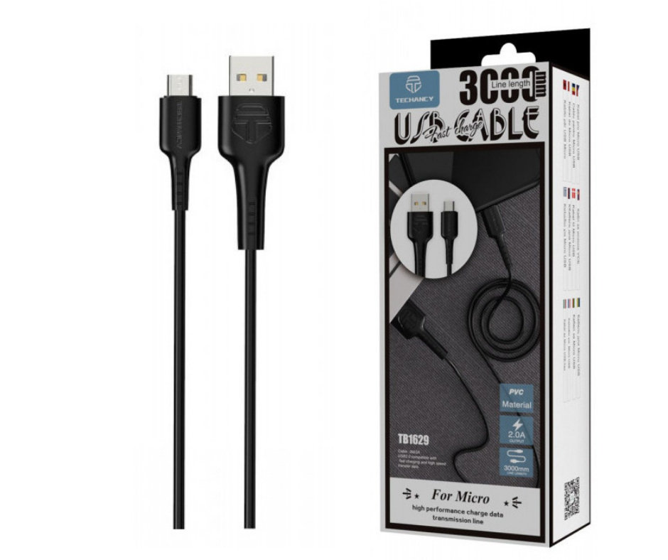 3M Kabel Micro Usb Quick Charge Szybkie Ładowanie