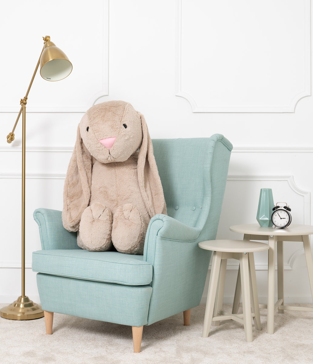 Miś Gustaw, Królik Figo, beżowy, 120 cm