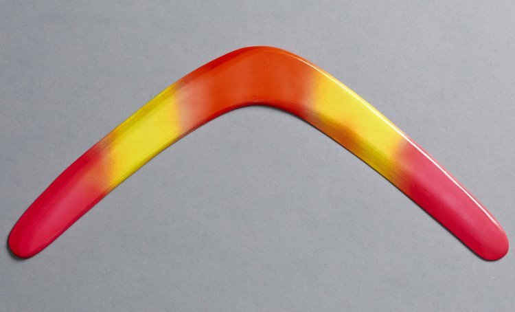 Banan XL Fluoro duży bumerang powracający - leworęczny