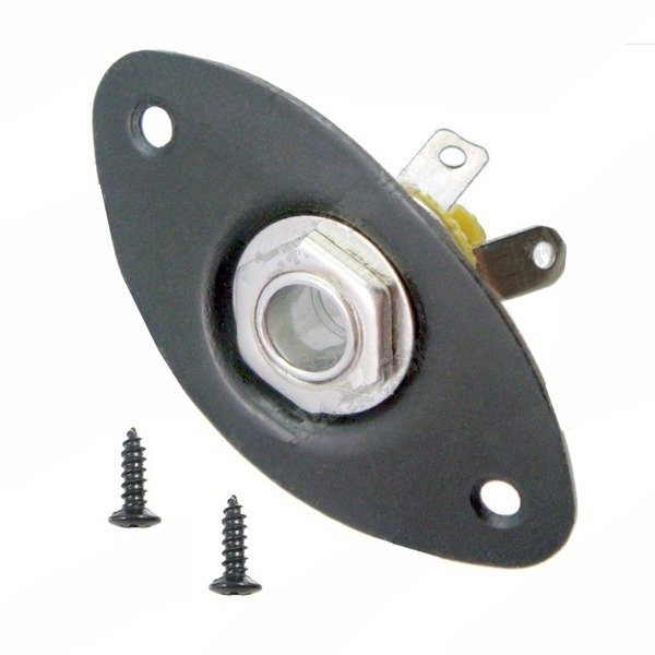 Gniazdo Jack 6,3 mm mono do gitary MSP32 Jeremi BK