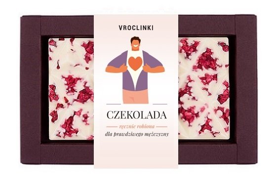 Czekolada biała z żurawiną Dzień Mężczyzn Vroclinki