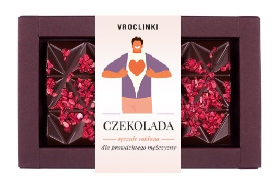 Czekolada gorzka z żurawiną Dzień Mężczyzn Vroclinki