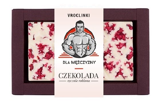 Czekolada biała z żurawiną Dzień Mężczyzn Vroclinki