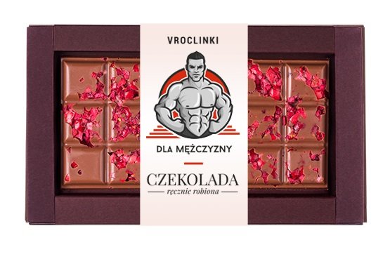 Czekolada mleczna z żurawiną Dzień Mężczyzn Vroclinki