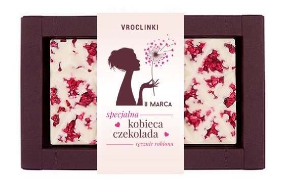 Czekolada biała z żurawiną Dzień Kobiet Vroclinki