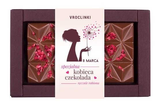 Czekolada mleczna z żurawiną Dzień Kobiet Vroclinki