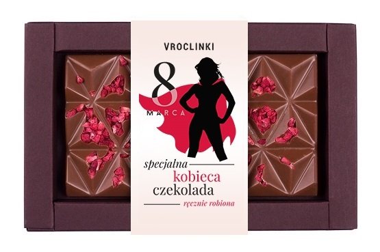 Czekolada mleczna z żurawiną Dzień Kobiet Vroclinki