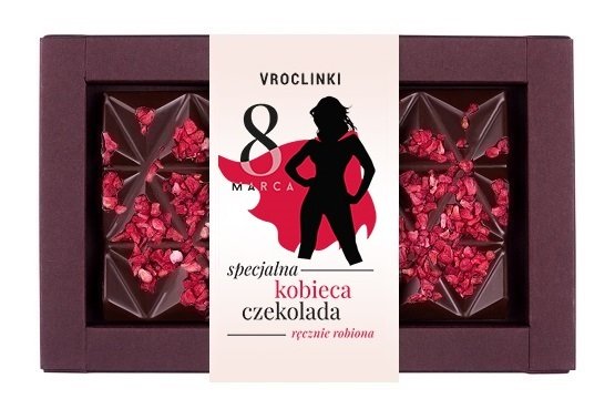 Czekolada gorzka z żurawiną Dzień Kobiet Vroclinki