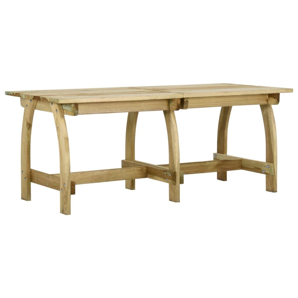 shumee Stół ogrodowy 220x74x75 cm impregnowane drewno sosnowe
