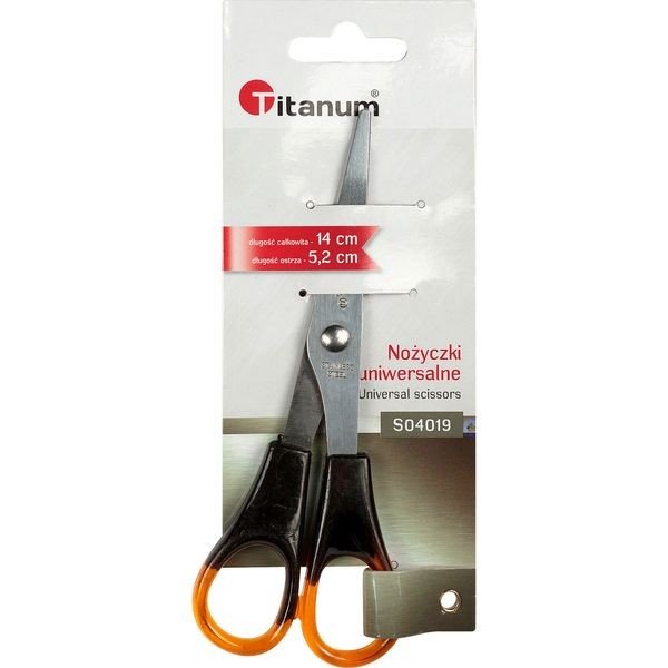 Titanum Nożyczki uniwersalne BURSZTYNOWE 14 cm (długo$9ć ostrza 5,2 cm) 66781 S04019 7011