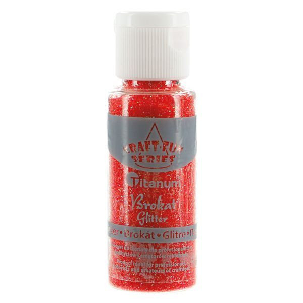 Titanum Brokat w słoiczku 20ml tęczowy czerwony