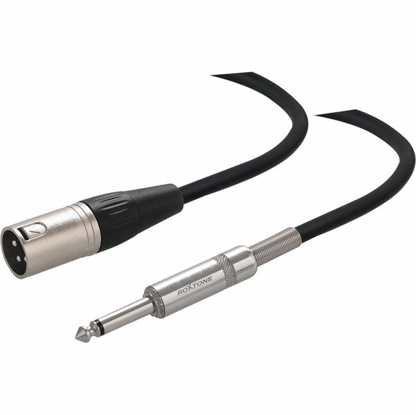 Kabel Jack 6.3mm Mono -  XLR Męski 3 m