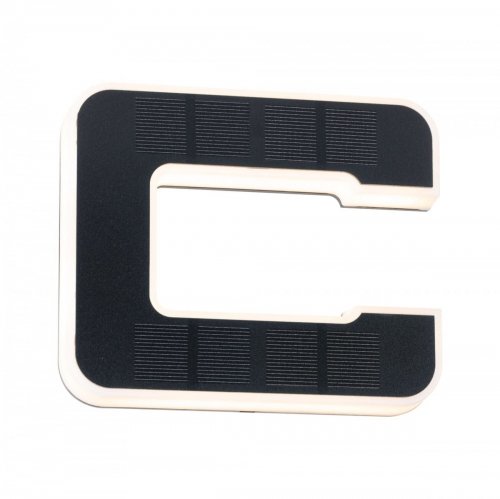 Paulmann Outdoor Solar kinkiet zewnętrzny 1x0,2W z literą c solarny czarny 94652