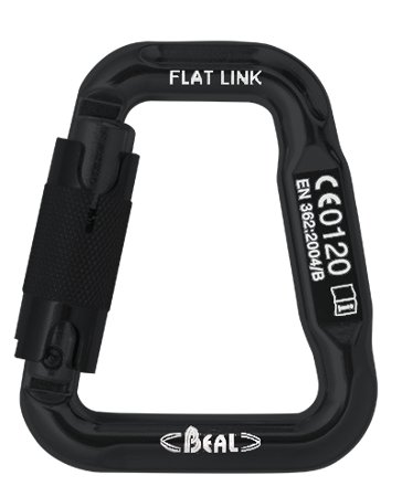Karabinek Flat Link Black