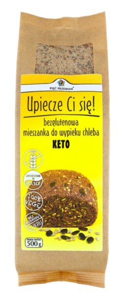 Mieszanka do wypieku chleba bezglutenowa (KETO) 500 g Pięć Przemian