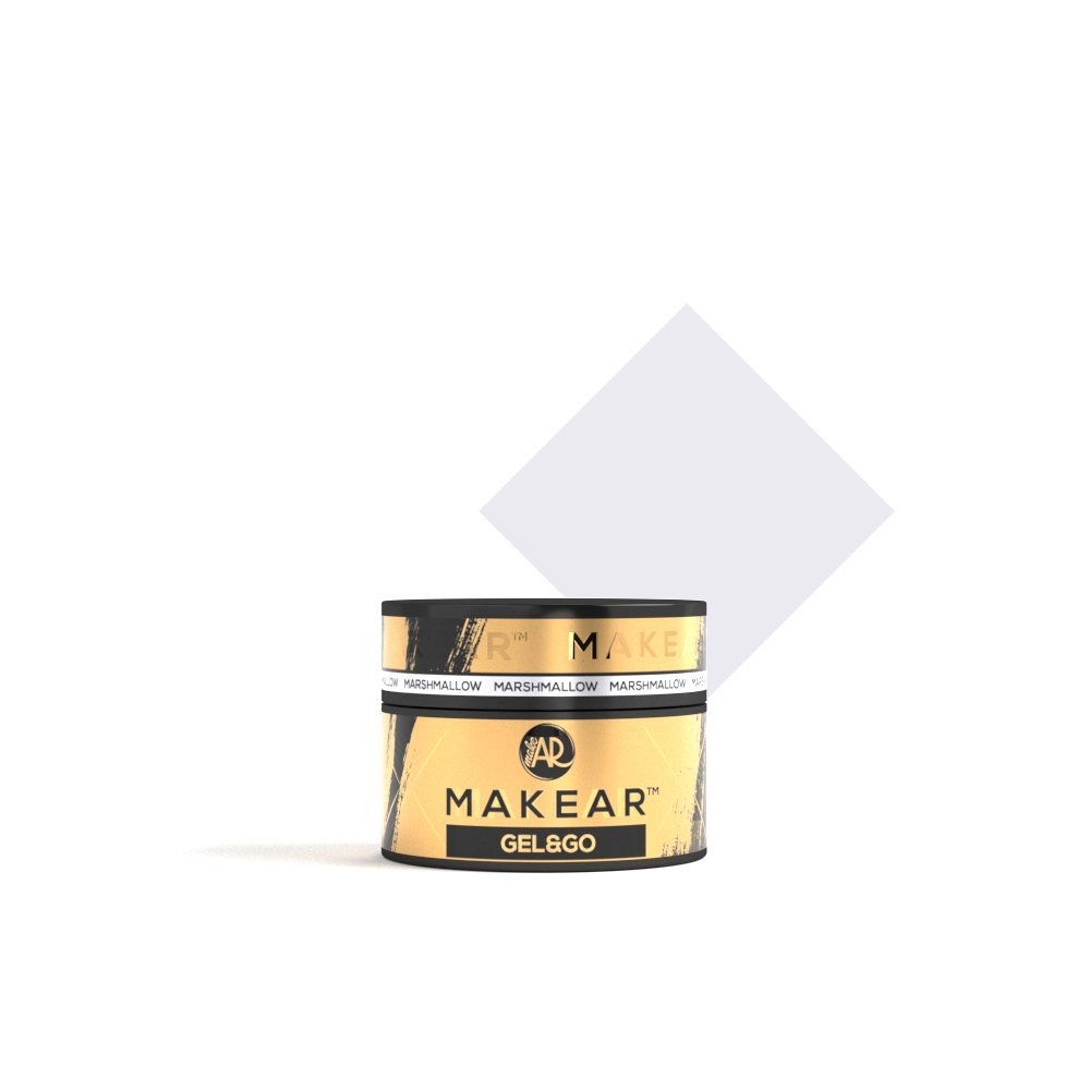 Makear, Gel&Go, Żel Budujący, Gg02 Marshmallow, 15ml