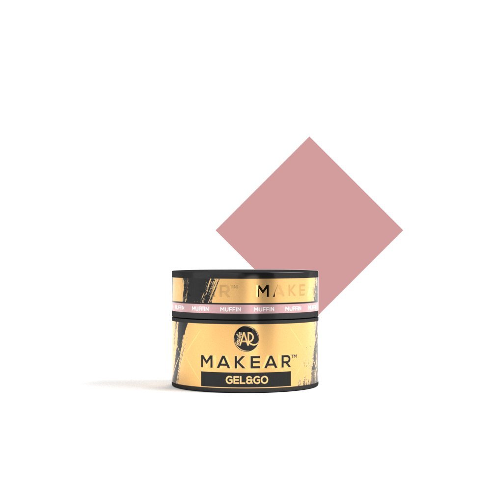 Makear, Gel&Go, Żel Budujący, Gg04 Muffin, 15ml