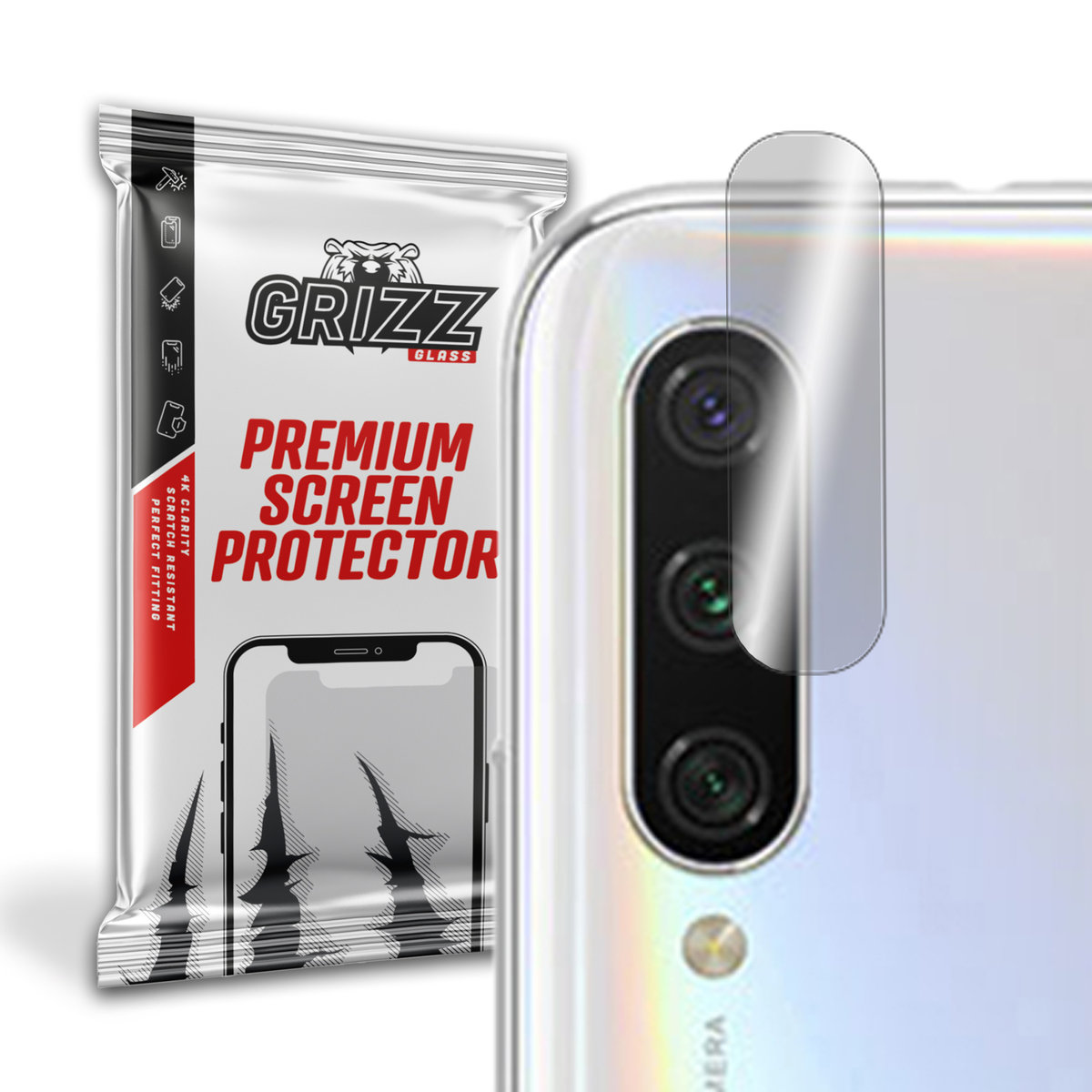 GrizzGlass HybridGlass Camera szkło hybrydowe na obiektyw do Xiaomi Mi A3