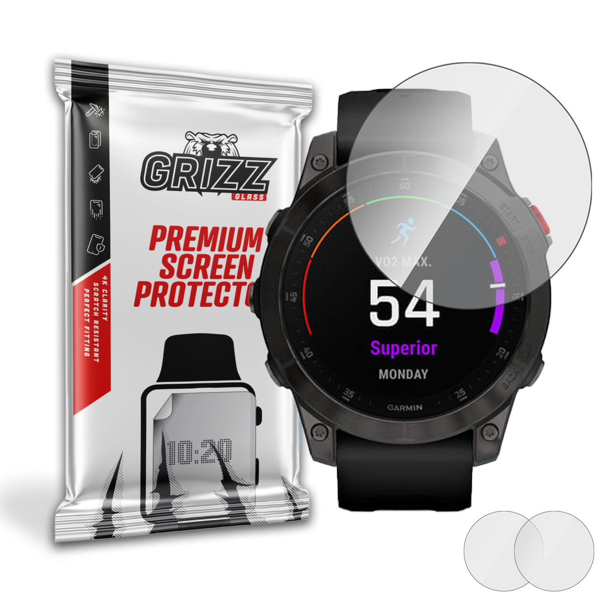 GrizzGlass HybridGlass szkło hybrydowe do Garmin Epix 2 gen