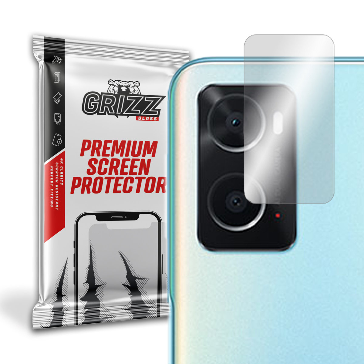 GrizzGlass HybridGlass Camera szkło hybrydowe na obiektyw do Oppo A76