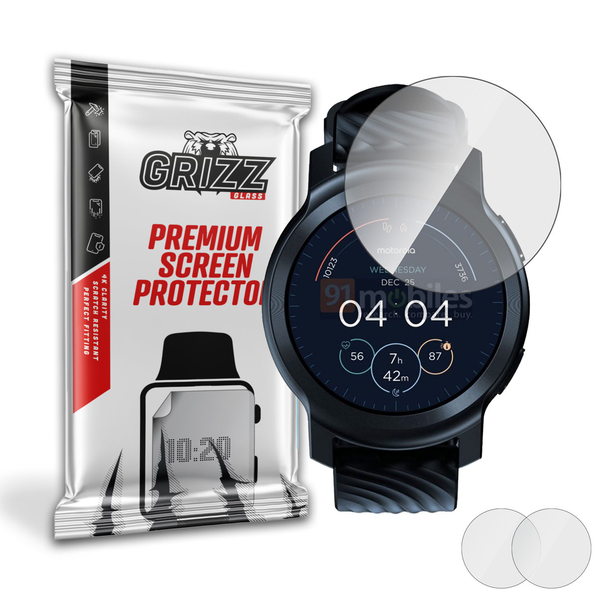 GrizzGlass HybridGlass szkło hybrydowe do Motorola Moto Watch 100