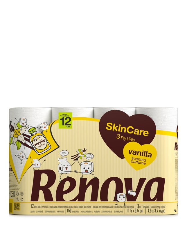 Papier toaletowy Renova Skin Care Vanilla 12R